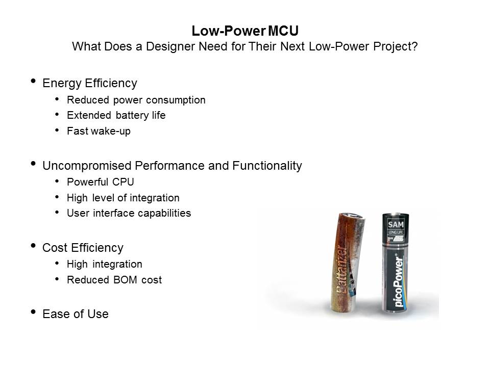 SAM4L Cortex-M4 Low Power Microcontroller Slide 2