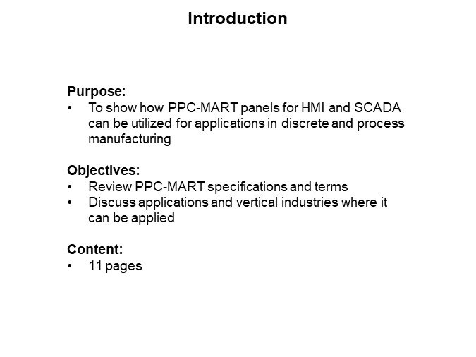 Image of B&B SmartWorx/Advantech PPC-3xxx-MART Panels for HMI and SCADA Solutions - Introduction