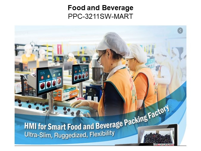 Image of B&B SmartWorx/Advantech PPC-3xxx-MART Panels for HMI and SCADA Solutions - Food and Beverage