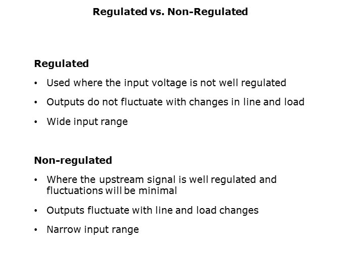 Regulated Non-Regulated