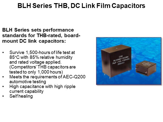 BLH Series THB, DC Link Film Capacitors 
