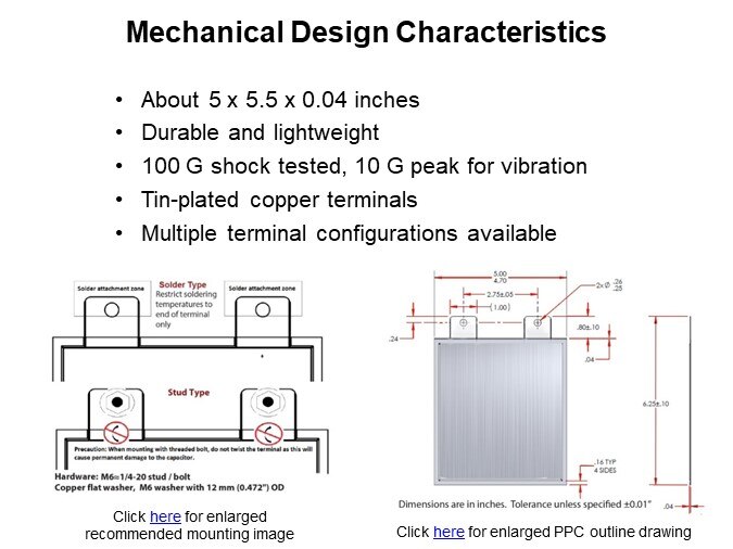Mechanical Design Characteristics