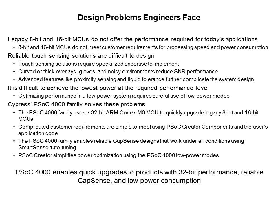 PSoC 4000: Low-Cost 32-bit MCU Slide 7