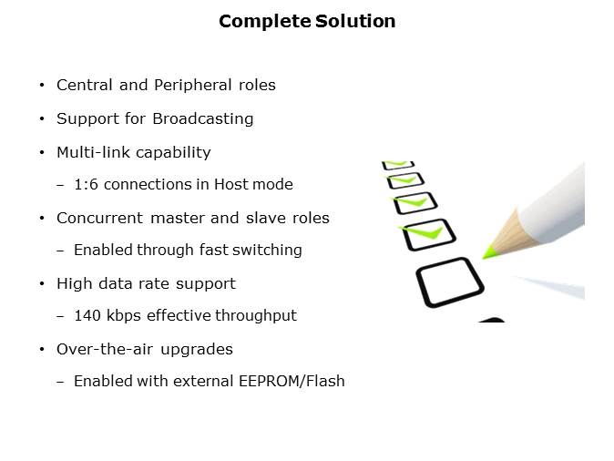 Single-Mode Bluetooth Smart System-on-Chip Solution Slide 13