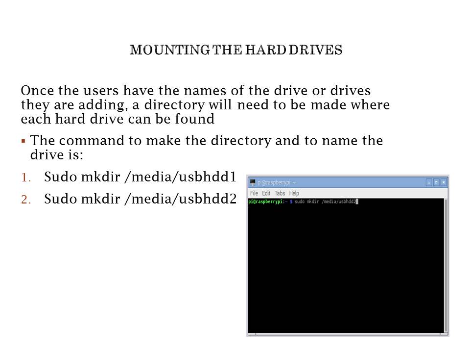 mounting hard drives