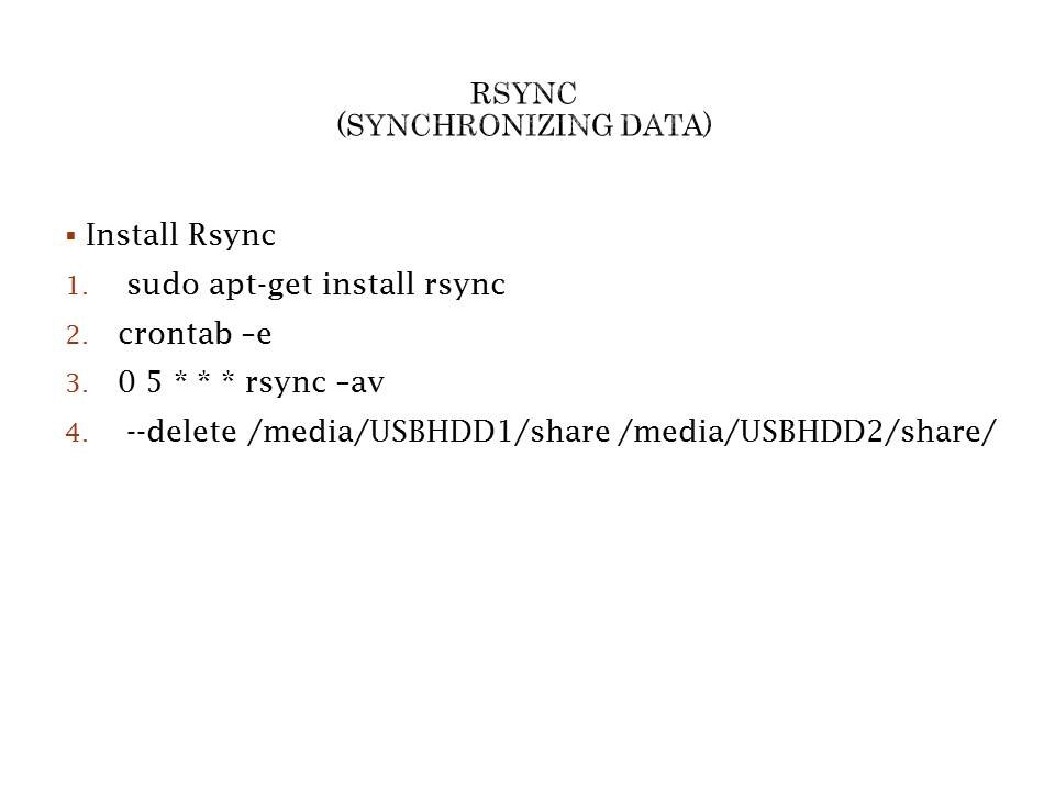 RSYNC 