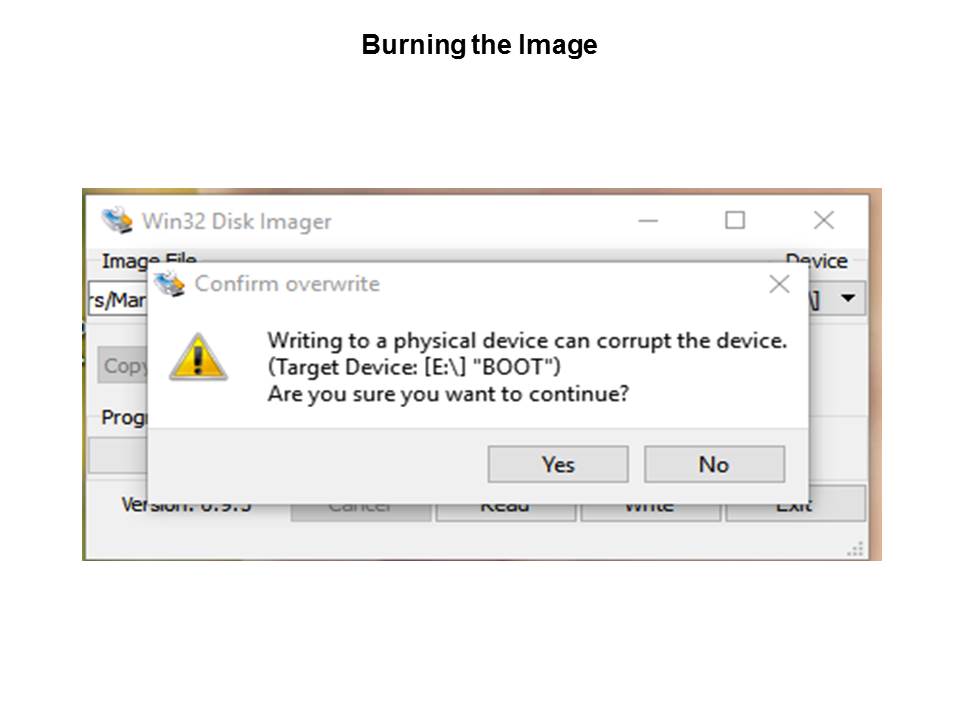 burning the image