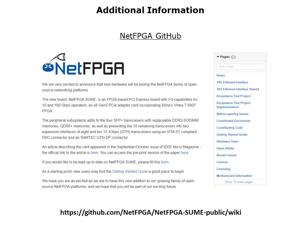 NetFPGA SUME Networking Slide 6