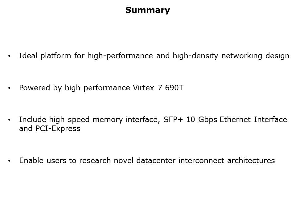 NetFPGA SUME Networking Slide 7