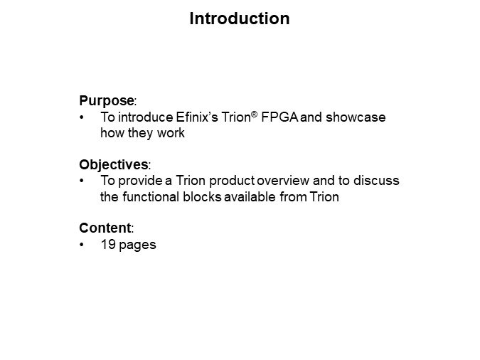 Image of Efinix Trion® FPGA and How They Work - Slide1