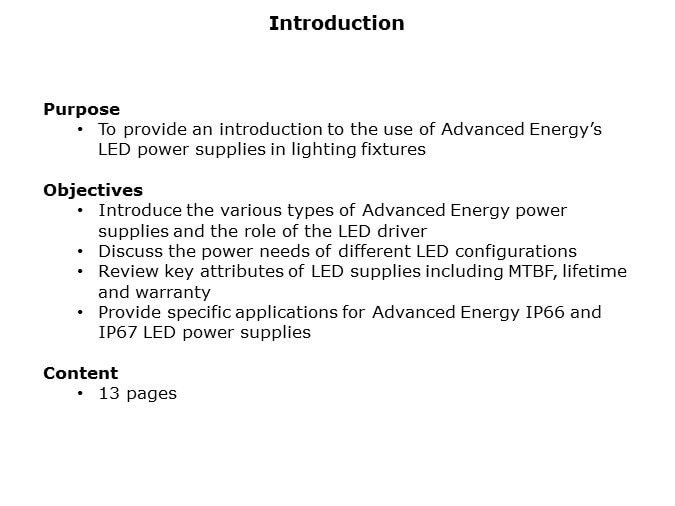 Advanced Energy LED Power Supplies - Slide1