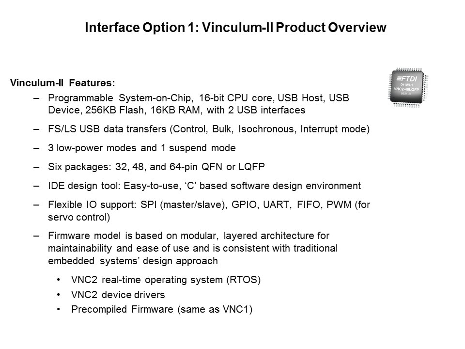 vinc ii prod overview