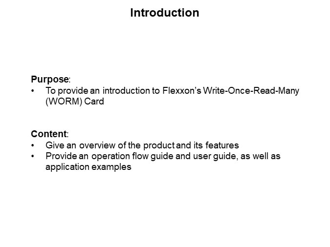 Image of Flexxon Write-Once-Read-Many (WORM) Memory Card - Introduction