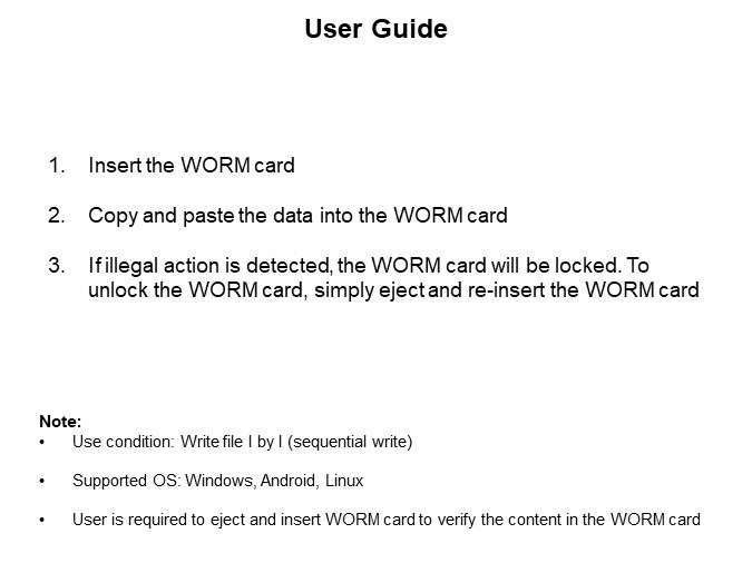 Image of Flexxon Write-Once-Read-Many (WORM) Memory Card - User Guide