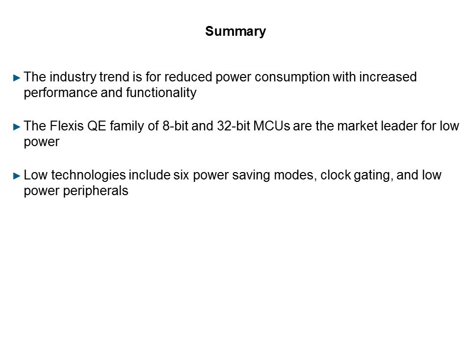 Flexis QE Series Low Power Features Slide 15