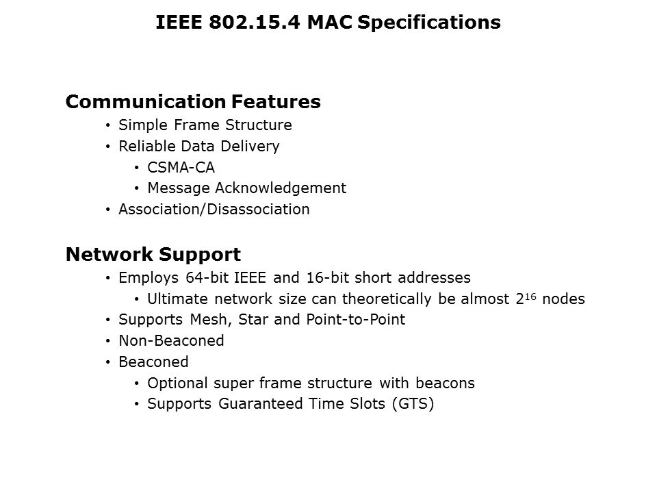 ieee mac specs
