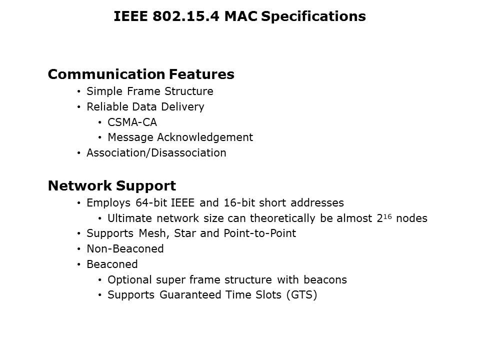 ieee mac specs