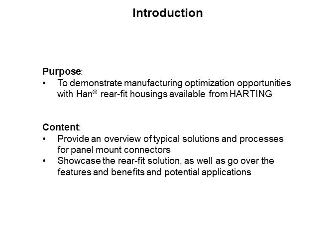 Image of HARTING Han® Rear-Fit Housing Solutions - Introduction