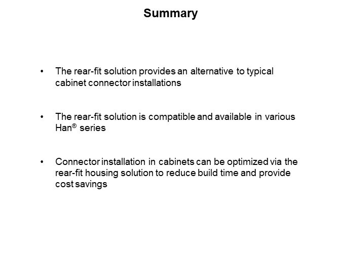 Image of HARTING Han® Rear-Fit Housing Solutions - Summary