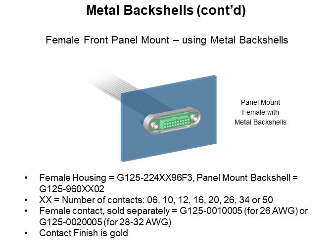 Metal Backshells (cont'd)