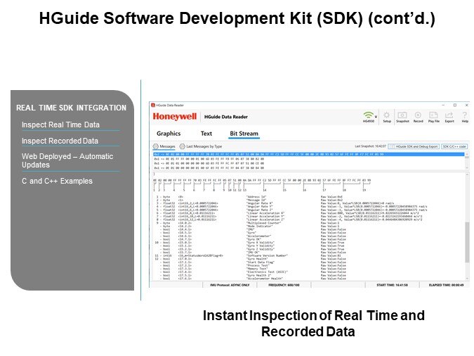 HGuide Software Development Kit (SDK) (cont’d.)