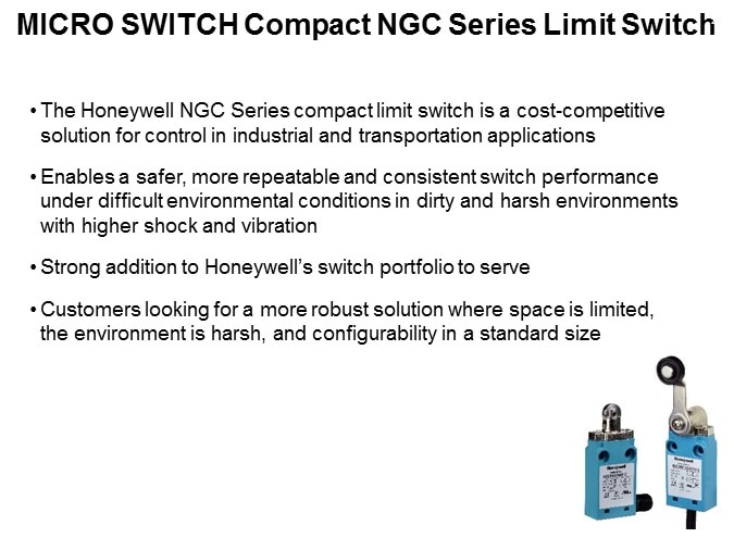 Honeywell's NGC Series Limit Switch Slide 2