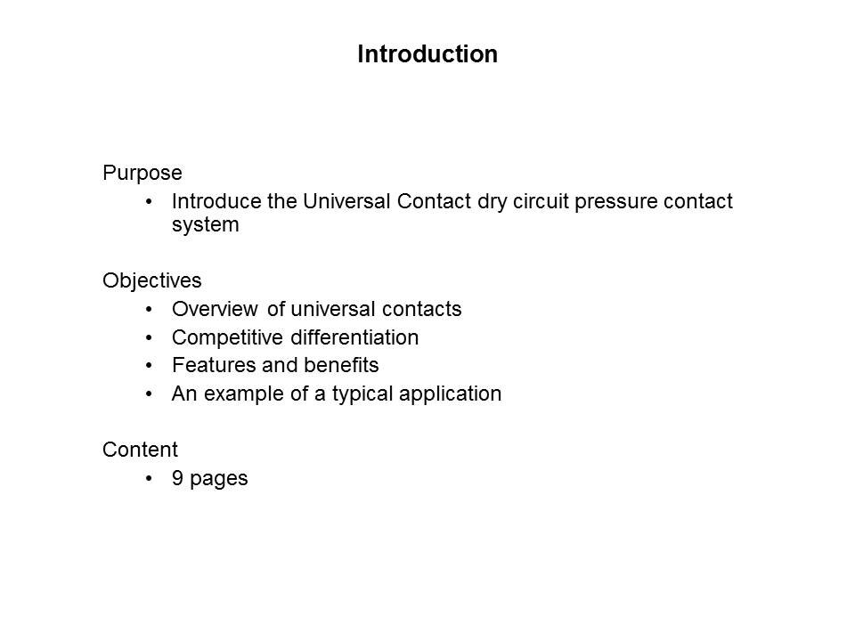 Universal Contact Slide 1