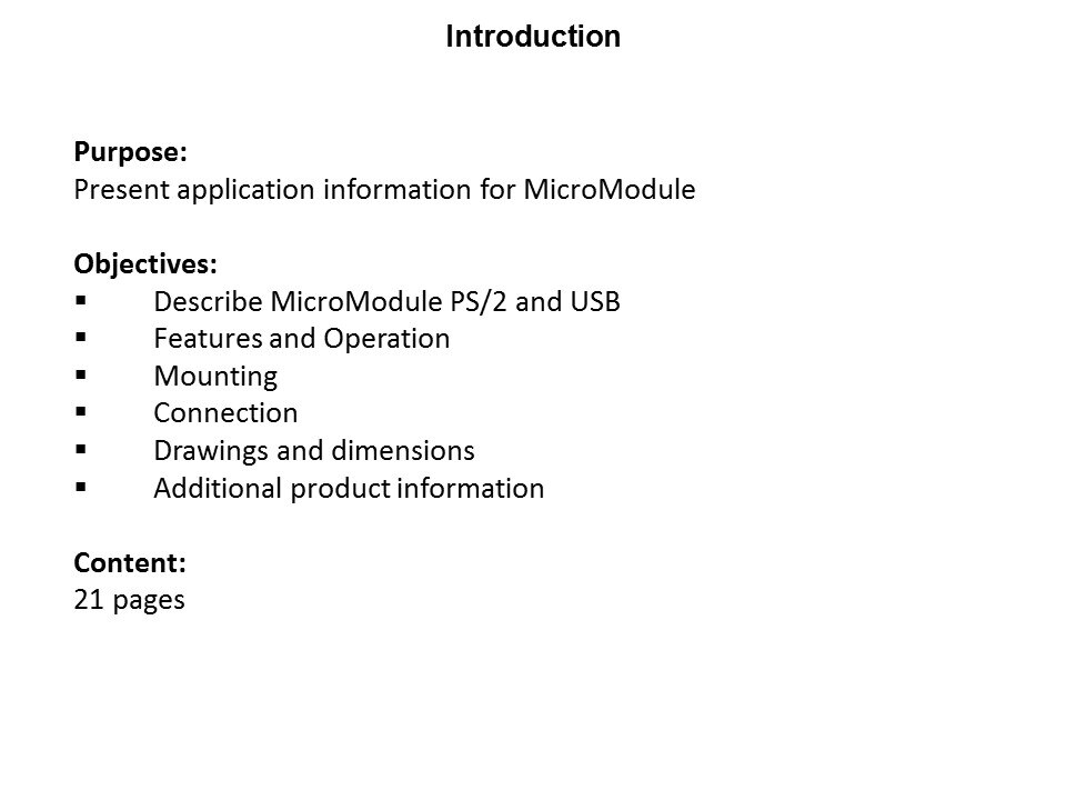 MicroModule Best Practices Slide 1
