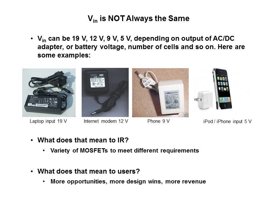 Discrete Power MOSFETs 40V and Below Slide 3