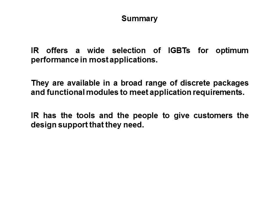 IGBT Primer Device and Applications Slide 14