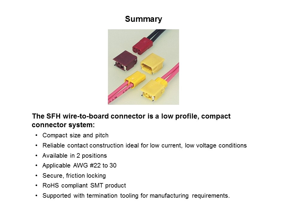 SFH Wire-to-Board Connectors Slide 7