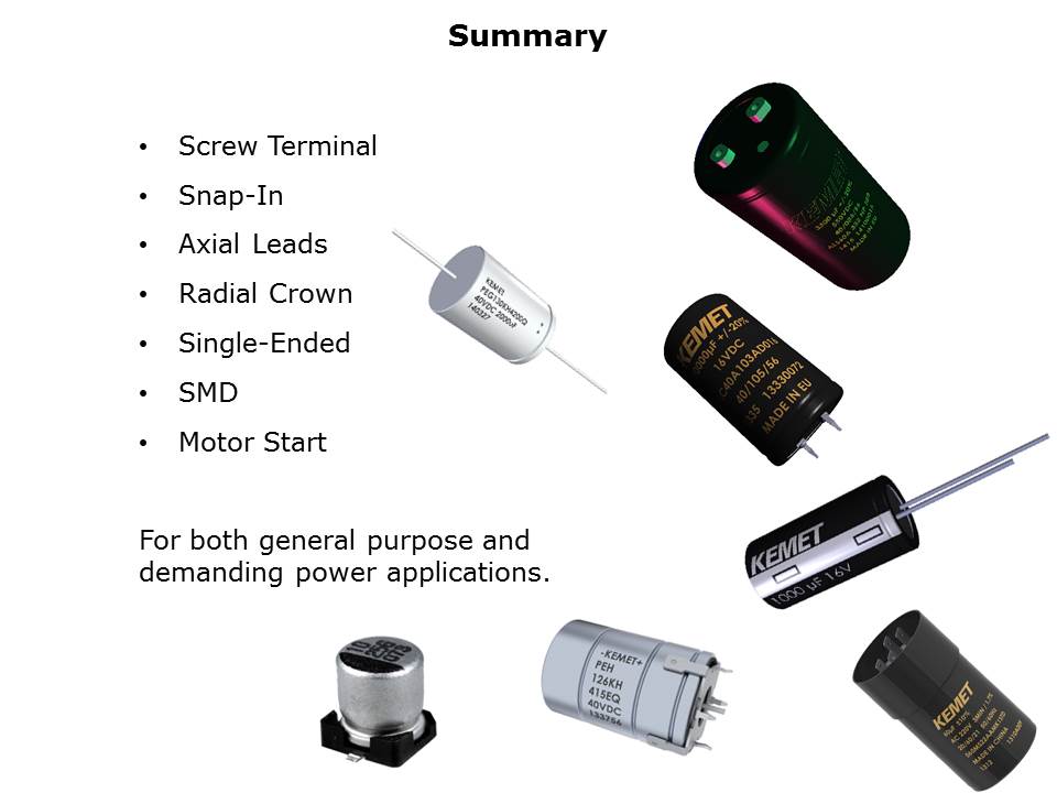 Aluminum Electrolytic Axial Leads and Radial Crown Capacitors Slide 8