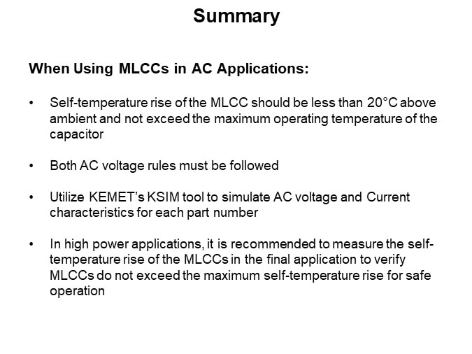 Image of KEMET Ceramic Capacitor Basics Pt 3 - KSIM Tool