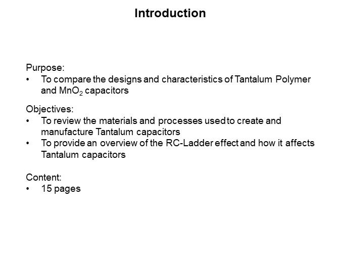 Image of KEMET Comparing Tantalum Polymer and MnO2 Capacitors - Introduction