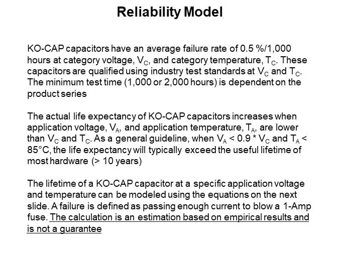 Reliability Model