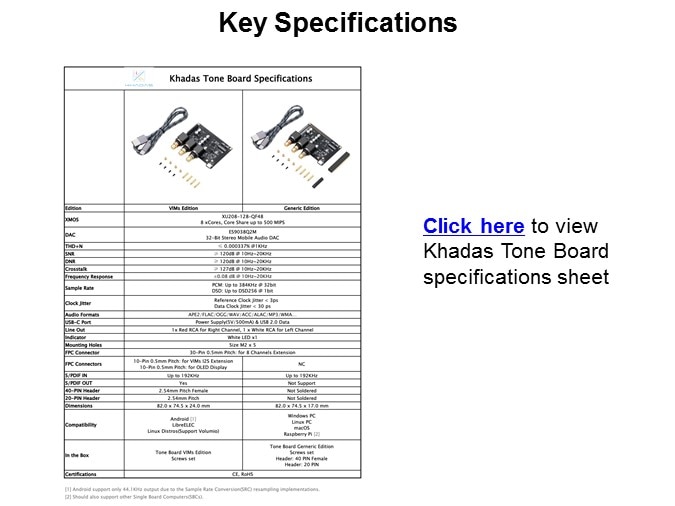 key spec