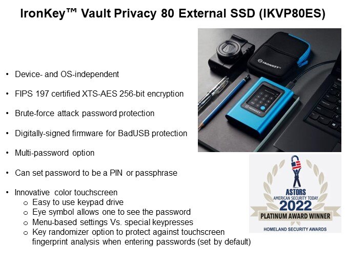 Image of Kingston Technology IronKey Encrypted USB and External SSD Solutions - External SSD