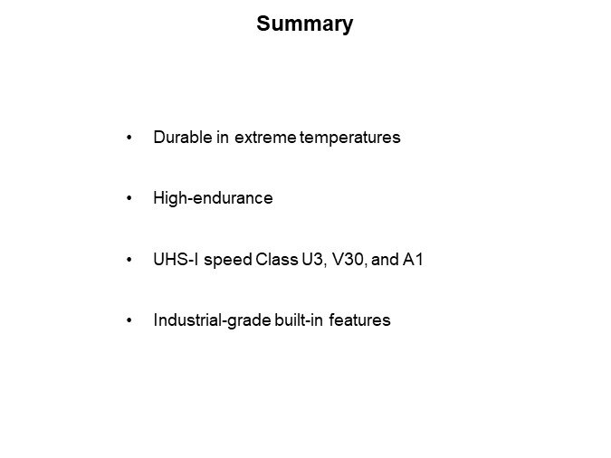 Image of Kingston Technology microSD Cards in Industrial Applications - Summary