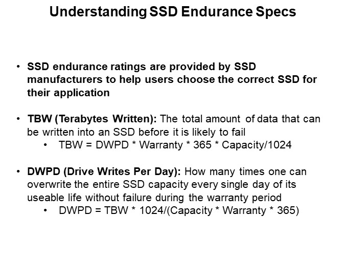 Understanding SSD Endurance Specs