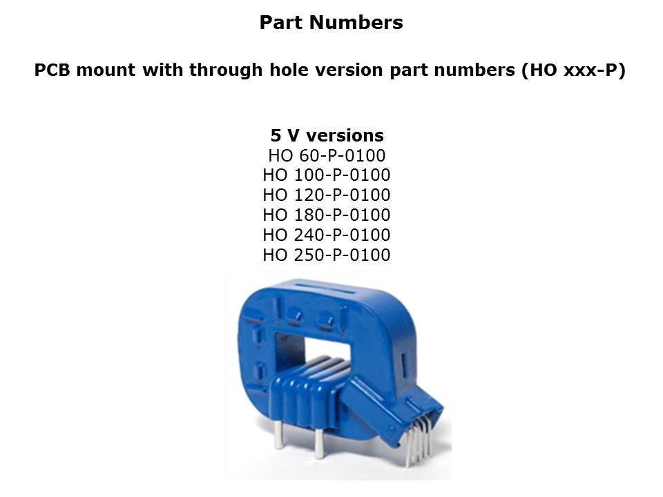 HO Series of Mid Range Current Transducers Slide 15