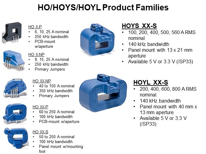 HO/HOYS/HOYL Product Family