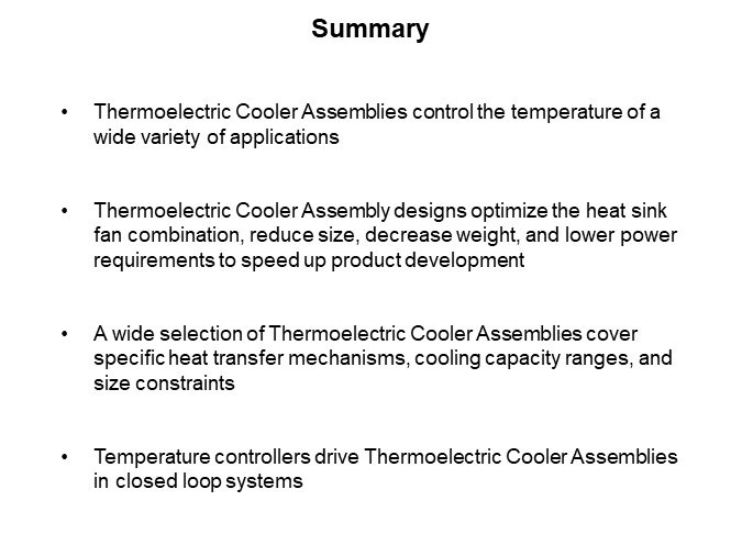 Image of Laird Thermal Systems Thermoelectric Cooler Assemblies and Temperature Controllers - Slide16