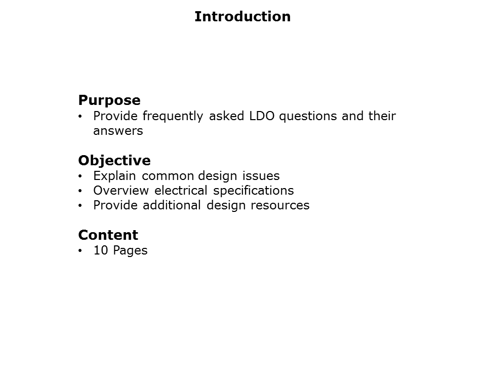 LDO FAQs Slide 1