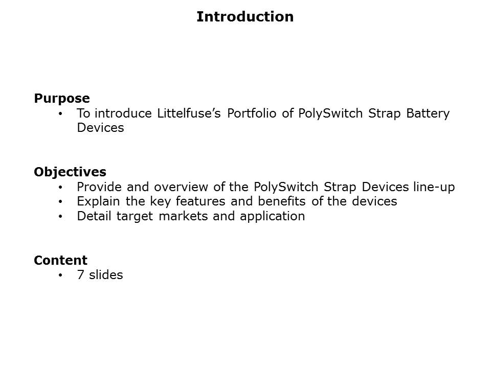 PolySwitch Strap Battery Devices Slide 1