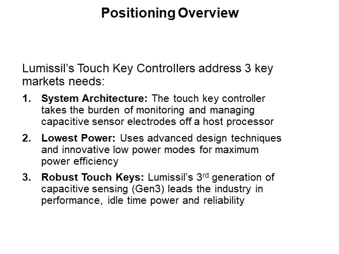 Positioning Overview