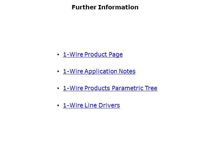 1-Wire Communications Slide 14