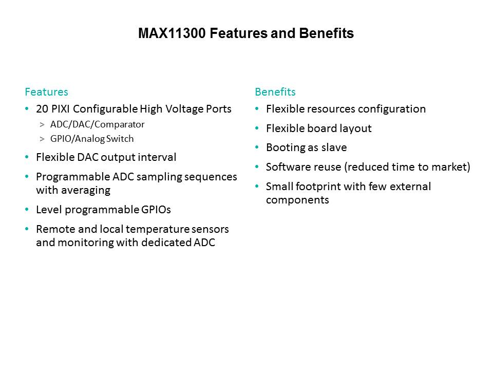 MAX11300 Programmable Mixed Signal IO - Pt 1 Slide 15