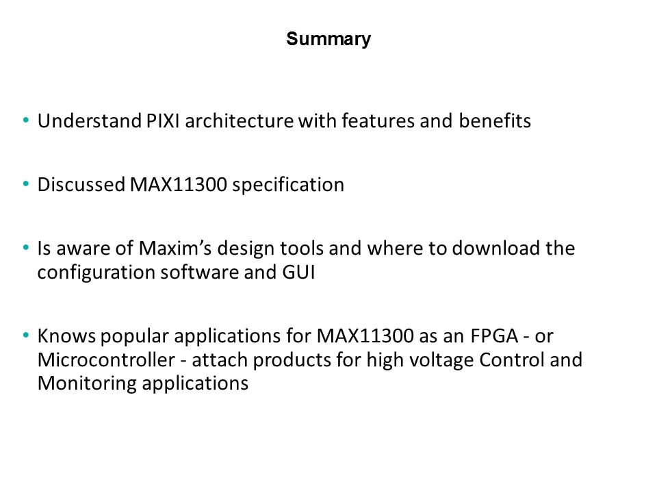 MAX11300 Programmable Mixed Signal IO - Pt 1 Slide 17
