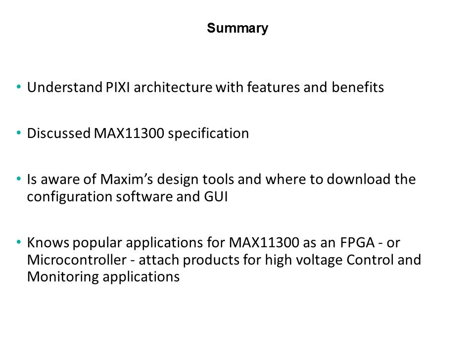 MAX11300 Programmable Mixed Signal IO - Pt 1 Slide 17