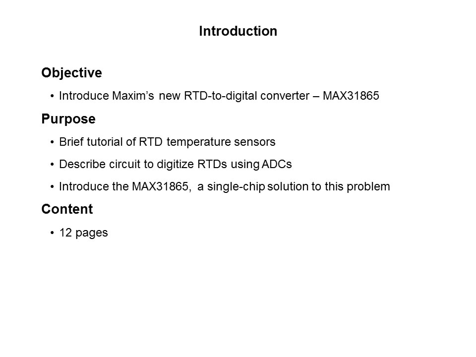 MAX31865 RTD-to-Digital Converter Slide 1